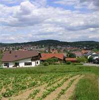 Wilferdingen - Blick auf den Ort vom Buchwaldweg